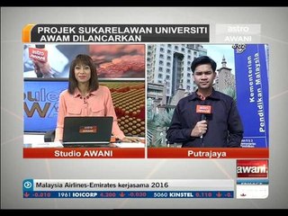 Projek sukarelawan universiti awam dilancarkan