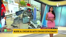 Choque entre auto y un bus deja un muerto en Puente Nuevo