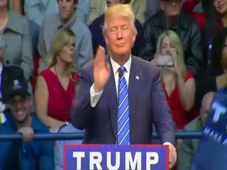 Scenes from a Trump rally: Discord and Support