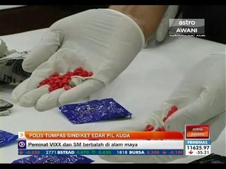 Polis tumpas sindiket edar pil kuda