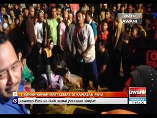 Tiga kanak-kanak mati lemas di kawasan paya