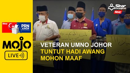 Veteran UMNO Johor tuntut Hadi Awang mohon maaf