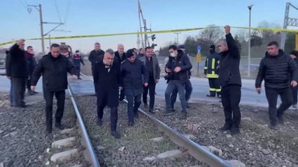 KIRKLARELİ - Yolcu treninin işçi servisine çarpması sonucu 27 kişi yaralandı - Vali Osman Bilgin