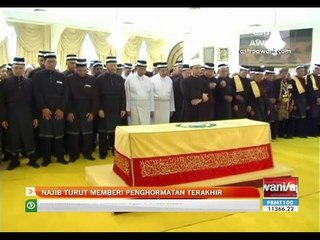 Najib turut memberi penghormatan terakhir