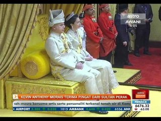 Kevin Anthony Morais terima pingat dari Sultan Perak