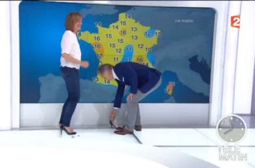 Telematin : Valerie Maurice a un problème de talon