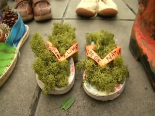 Pope, celebrities, activists display shoes ahead of Paris climate change talks