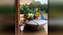 NSW flood victim reunites with strangers who saved him