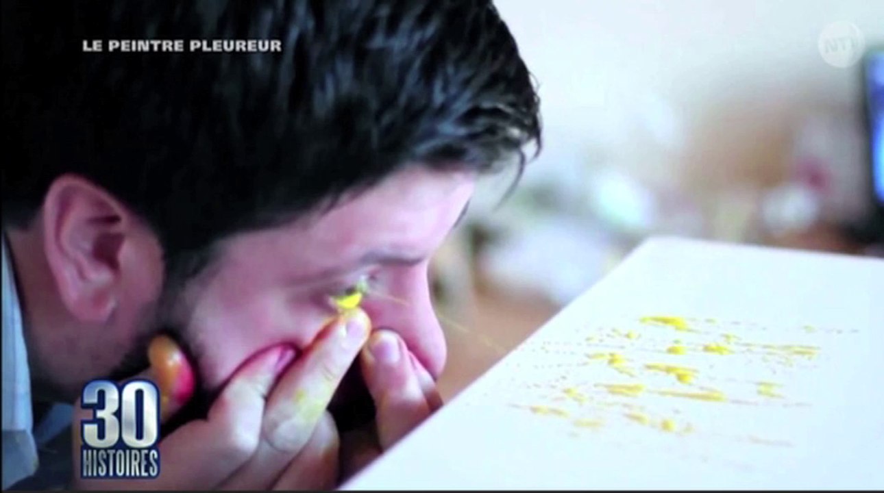 Le zapping du 11/05 : Il peint avec… ses yeux !