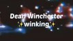 Dean Winchester winking