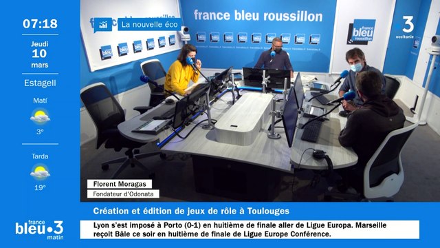 Le fondateur de la société Odonata, à Toulouges, Florent Moragas, invité de France Bleu Roussillon
