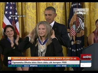 Obama beri anugerah kepada nama-nama besar di AS