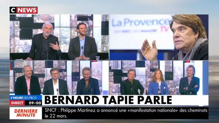 Bernard Tapie donne de ses nouvelles sur CNews