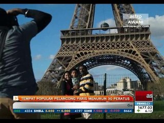 Tempat popular pelancong Paris menurun 30 peratus