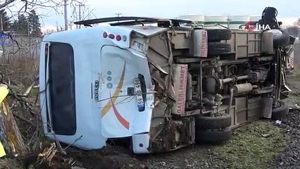 Kırklareli'nde trenle işçi servisi çarpıştı: 27 yaralı