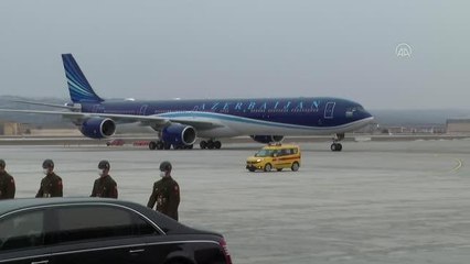 Azerbaycan Cumhurbaşkanı Aliyev, Türkiye'ye geldi