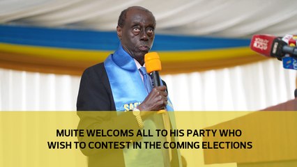 Muite welcomes all to his party who wish to contest in the coming elections