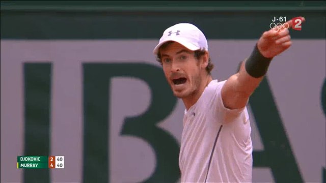 Andy Murray énervé après Nelson Monfort