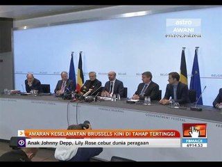 Amaran keselamatan Brussels kini di tahap tertinggi
