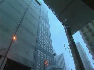 Iconic Chicago skyscraper on fire