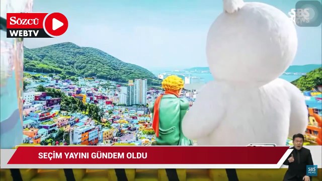 Güney Kore televizyonunun seçim yayını gündem oldu