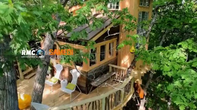 Cabanes perchées - Structure en nid d'oiseau - rmc - 29 04 17