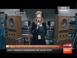 Adele tolak penstriman album pada Spotify & Apple
