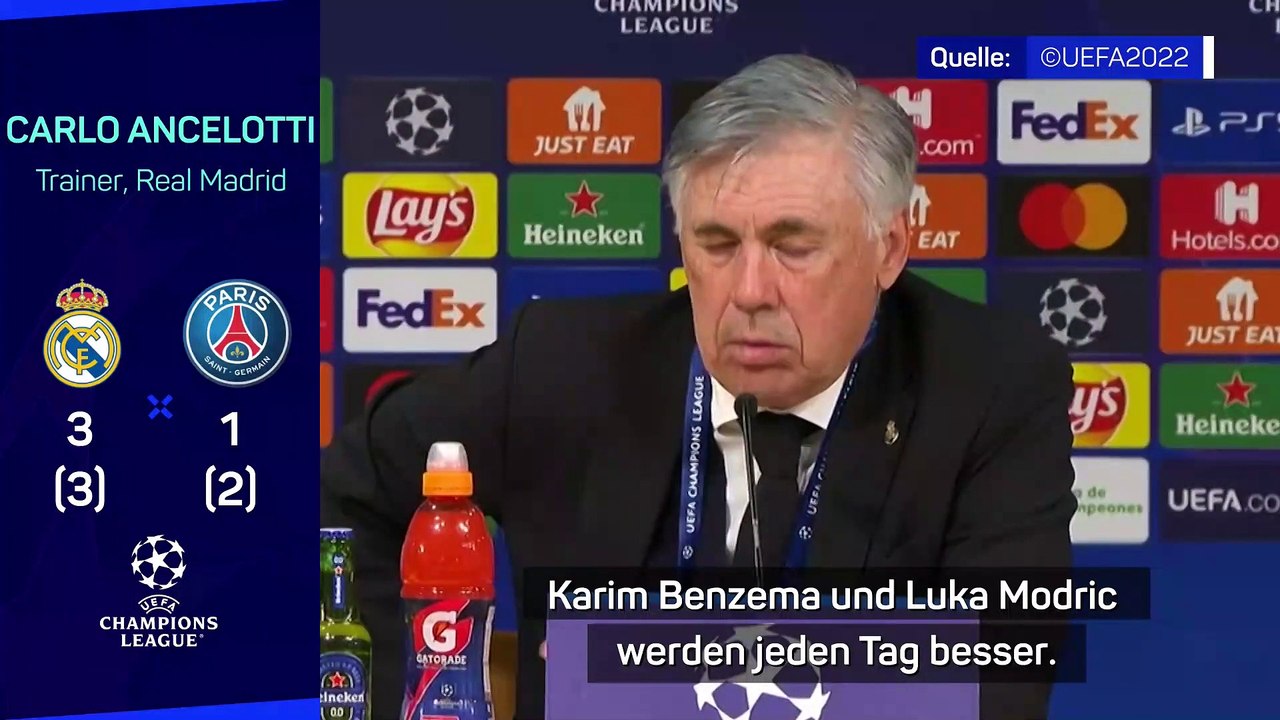 Ancelotti zu UCL-Held Benzema: 'Jeden Tag besser'
