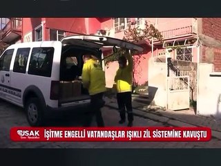 Atık yağlardan elde edilen gelirle işitme engelliler için ışıklı kapı zili