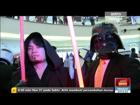 Peminat teruja menjelang tayangan perdana Star Wars