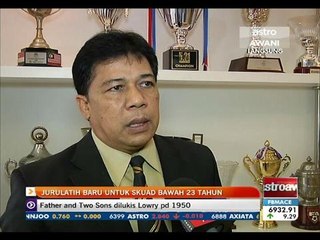 Jurulatih baru untuk skuad bawah 23 tahun