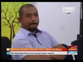 Kes culik kajang, pemandu teksi terima anugerah