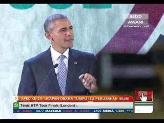 APEC ke-23: Ucapan Obama tumpu isu perubahan iklim