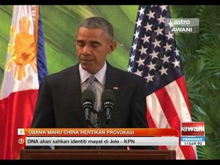 Obama mahu China henti provokasi