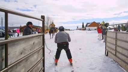 Ces Américains ont une drôle de façon de faire du ski