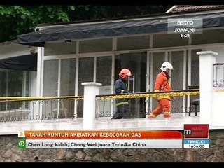 Tanah runtuh di Jalan Raja Chulan akibatkan kebocoran gas
