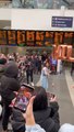 She said yes (thankfully) - at Birmingham New Street Station (from I Choose Birmingham)