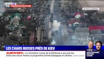 Les images de chars russes à 15 km de Kiev, attaqués par la résistance ukrainienne