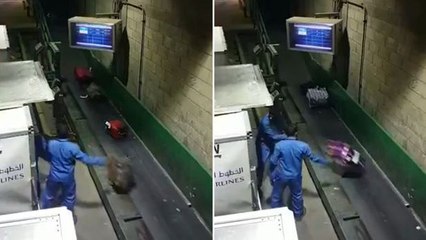 Cette vidéo montrant des bagagistes en plein travail va vous faire passer l'envie de mettre vos bagages en soute