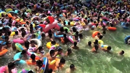 Voilà ce que ça fait d'aller à la piscine en Chine