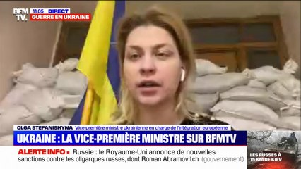 La vice-première ministre ukrainienne dénonce sur BFMTV "un comportement terroriste" de la Russie