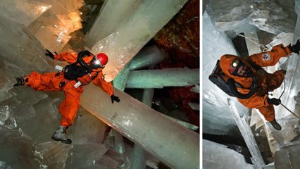 Mexique : un trésor de cristaux époustouflant se cache dans la mine de Naïca