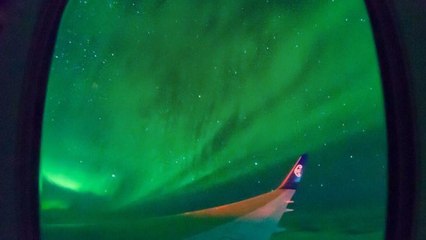 Air New-Zealand : l'incroyable vol à travers les aurores boréales du pôle Sud