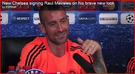 下载视频: Chelsea: Un journaliste se moque de la coiffure de Raul Meireles