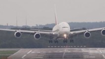 Allemagne : l’atterrissage spectaculaire d'un A380 pris au piège par la tempête Xavier !