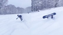 'Rolling into the new year with an EPIC snowboarding FAIL (  an even more EPIC RECOVERY!)'