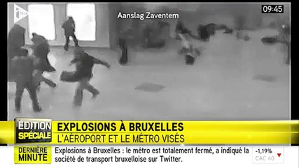 iTélé mauvaises images des explosions de Bruxelles