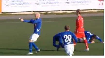 Les joueurs islandais se mettent à la guerre