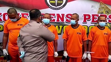 Empat Kawanan Pelaku Ilegal Logging Ditangkap Polres Wonogiri