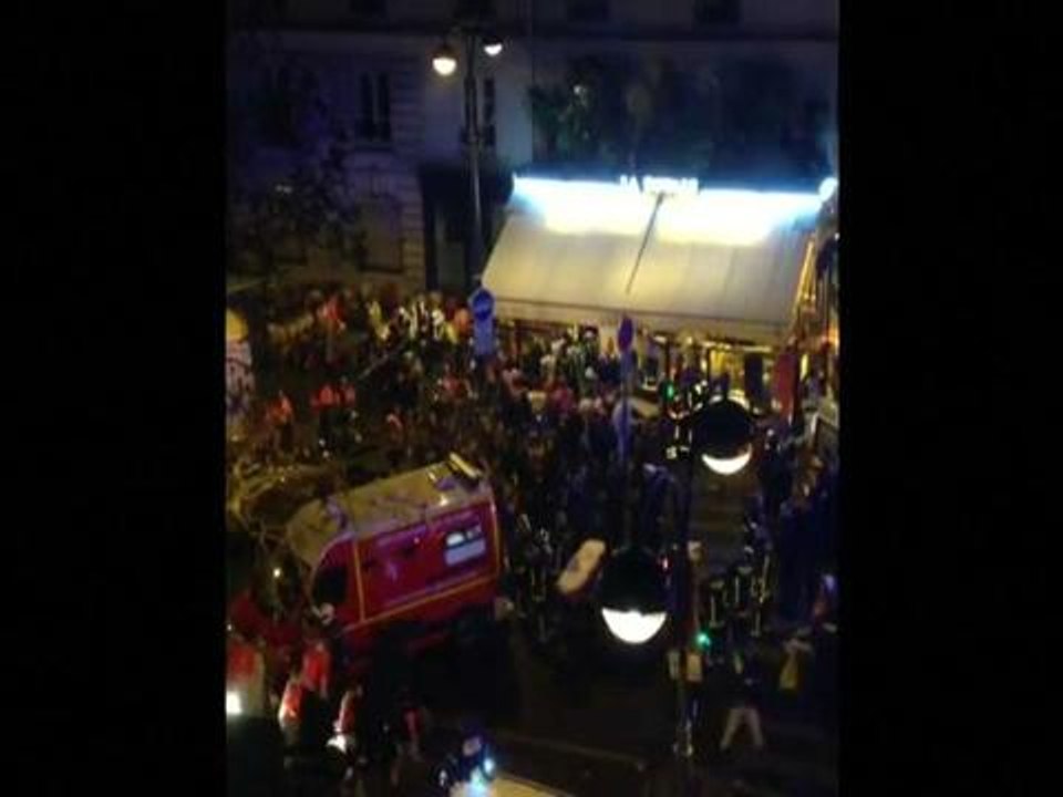 Amateur video shows panic during Paris attacks and aftermath